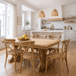 שולחן אוכל רגל איקס 180 נפתח HBB