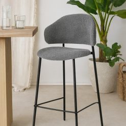 FLOR כיסא בר אודרי אפור