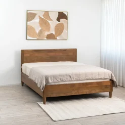 karm מיטה כפרית קלאסית מעץ מנגו מלא דגם ALONA