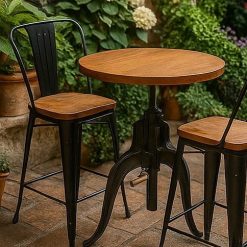 שולחן בר עגול דגם לורי PLD