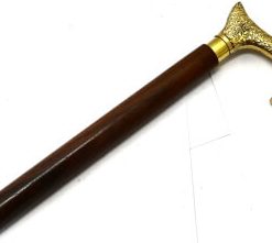 מקל סבא עץ ידית נחושתAMR