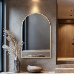 מראה חצי מעוגלת זהב MMS