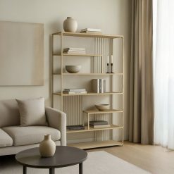 כוננית ברזל ופסים שמנת MMS