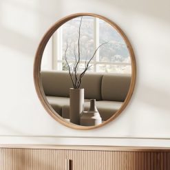 מראה עץ טבעי MMS