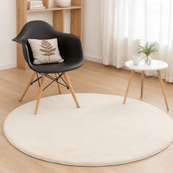 שטיח פרווה עגול בג דגם אסיף  ASH