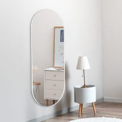 מראה קפסולה צרה לבן MMS