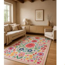 שטיח הודי מצמר איכותי דגם YN25020 עלמה MRK