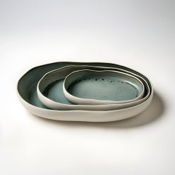 סט 3 קערות אובליות ירקרק MMS