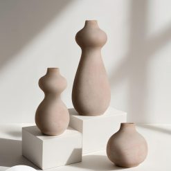 סט 3 אגרטלי ונוס בז’ MMS