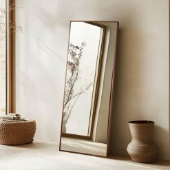 מראה עץ מלבן MMS