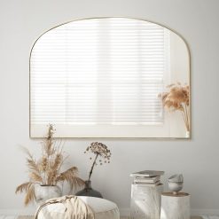 מראה חצי עגולה זהב MMS