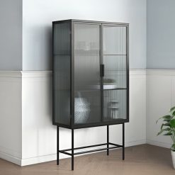 דובאי ויטרינה מתכת 160 שחור MMS