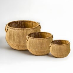 סט 3 סלי יוטה גיגית MMS