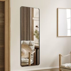 מראה מלבן דקה שחור MMS