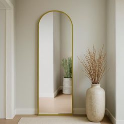 מראה חצי עגולה זהב MMS