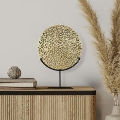 בראס עיגול תחרה זהב MMS