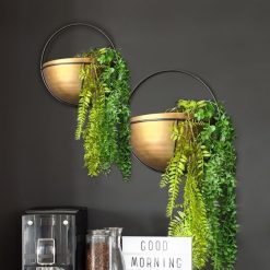 סט 2 אדניות קיר חצי עיגול MMS