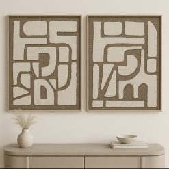 תמונות דקורטיבית – קומפוזיציה מופשטת בטקסטורה תלת־ממדית DDA