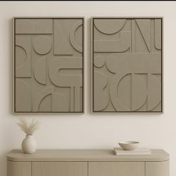 תמונות דקורטיבית – אמנות מופשטת בטון מודרני DDA