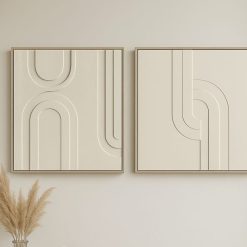 סט תמונות תלת־ממדיות קווים נקיים בעיצוב מודרני DDA