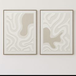 תמונה דקורטיבית – קווים זורמים בטקסטורה תלת־ממדית DDA