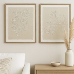 תמונות דקורטיבית על בד טבעי עם תבליט קווי DDA