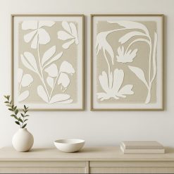 תמונות דקורטיבית – פרחים בטקסטורה תלת־ממדית DDA