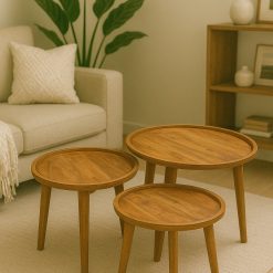 סט שולחנות שלישיה טרויה AMR