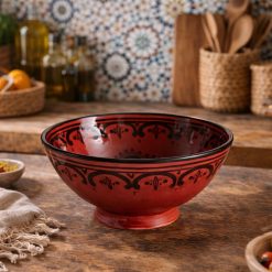 קערה מצוירת L אדום AMR