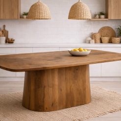 שולחן פינת אוכל מרטין S/B Honey – עץ מנגו ABS