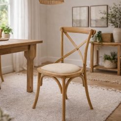 כיסא אוכל X – עץ וטקסטיל ABS