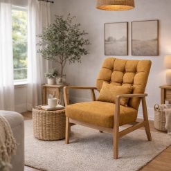 כורסא לולה – עץ וטקסטיל ABS