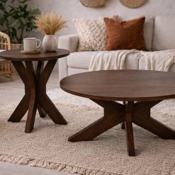 סט 2 שולחנות סלון Walnut – דגם סופי ABS