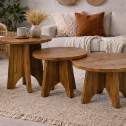 סט 3 שולחנות סלון Honey – דגם לירן ABS