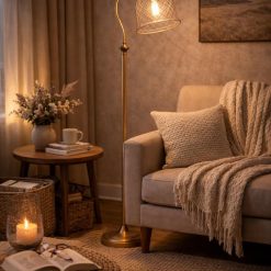 מנורה עומדת נחושת+AMR 64