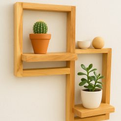 מדף מסגרת עץ זוגי AMR