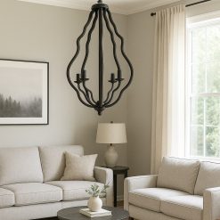 שנדליר ראטן סהרה 3 קנים שחור AMR