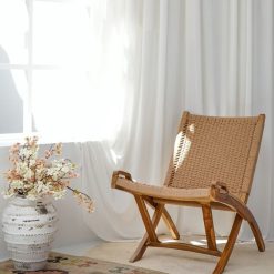 כורסא מתקפלת מעץ טיק – מושב וגב EAT | PVC