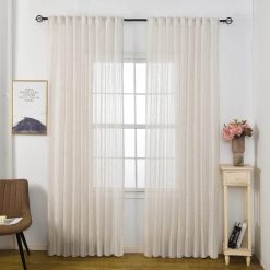 וילון ניקוס פשתן שמנת ASH