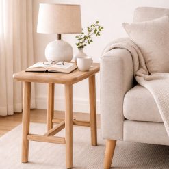 שולחן צד / סטול מעץ מלא EAT