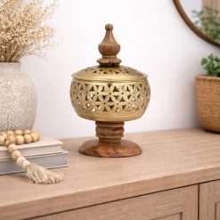 פגודה קטורת מעץ ומתכת ABS