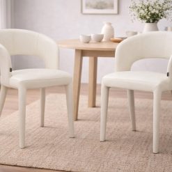 כיסא אוכל מרופד דמוי עור – דגם קיטו ABS