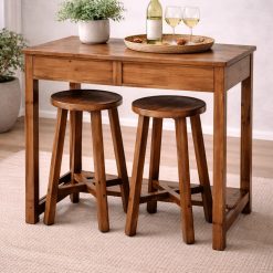 שולחן אוכל נפתח מעץ מלא GLRM