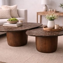 סט 2 שולחנות סלון אבסטרקטיים ABS