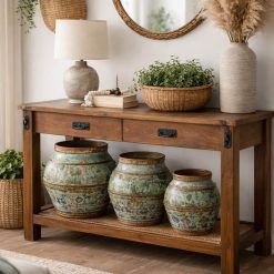 סט עציצי ברזל מצוירים דגם שייל MUK