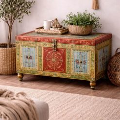 תיבת עץ מצוירת בעבודת יד דגם סאל MUK