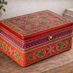 קופסת אחסון מעץ צבעוני בעבודת יד דגם נישאנט MUK