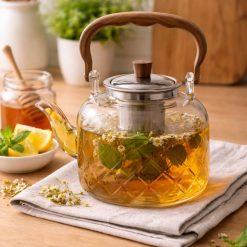 קומקום זכוכית משבצות AMR