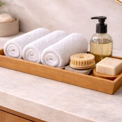 מגש עץ מלבני גבוה גדול AMR