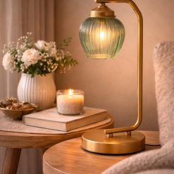 מנורה שולחנית נחושת +AMR 792GRN